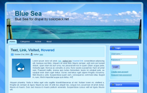 Drupal Theme Blue Sea Pack