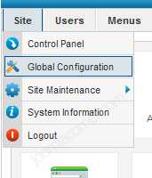 joomla1.6 site menu