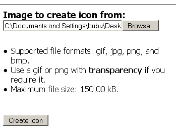 Image to create icon
